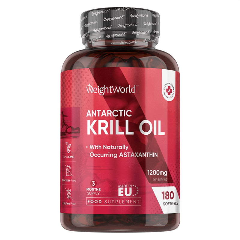 Масло от Антарктически крил 600 mg х 180 софтгел капсули WeightWorld