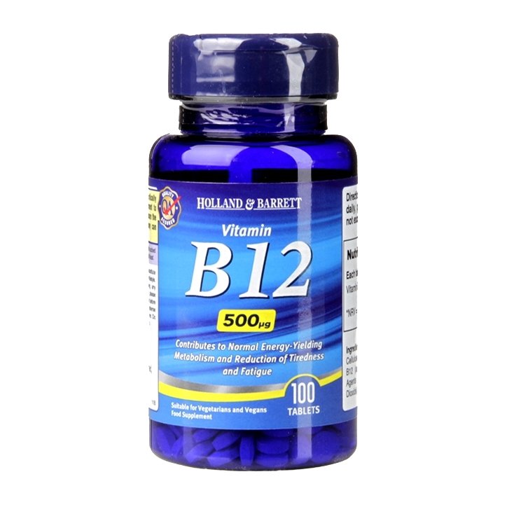 Витамин Б12  500mcg 100 tablets