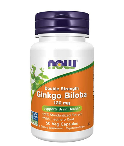 NOW Ginkgo Biloba 120 mg / 50 V caps