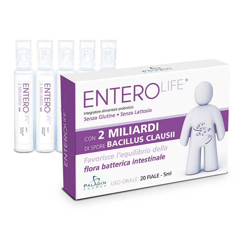 Пробиотик EnteroLife 2 млрд. активни пробиотици, 20 флакона х 5 ml Paladin Pharma