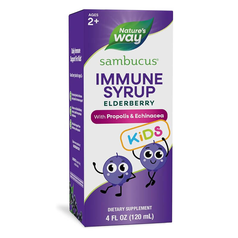 Самбукус за Деца Immune сироп с Ехинацея 120 ml Nature's Way