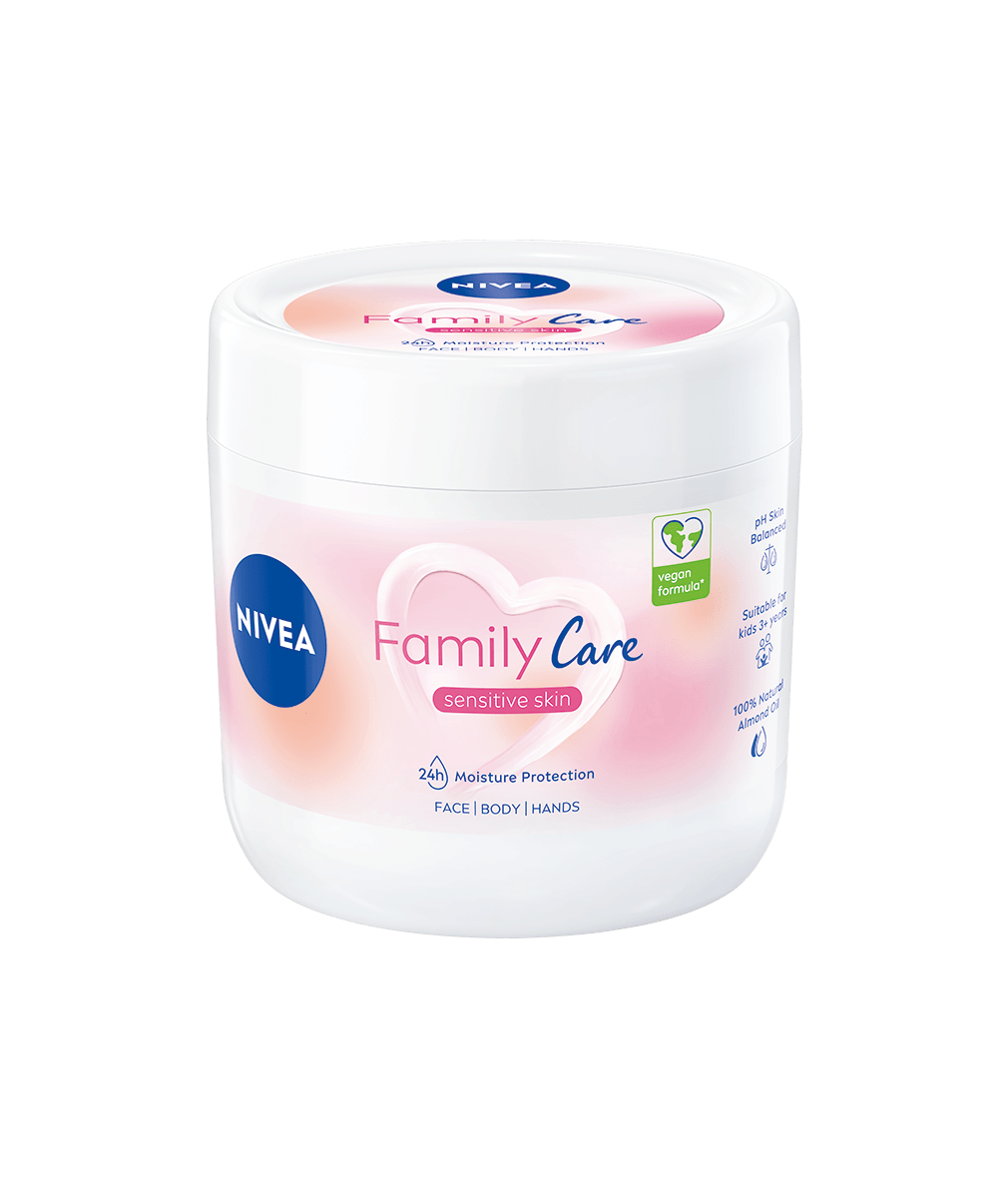 Nivea Успокояващ крем за лице и тяло Family Care, 450 ml