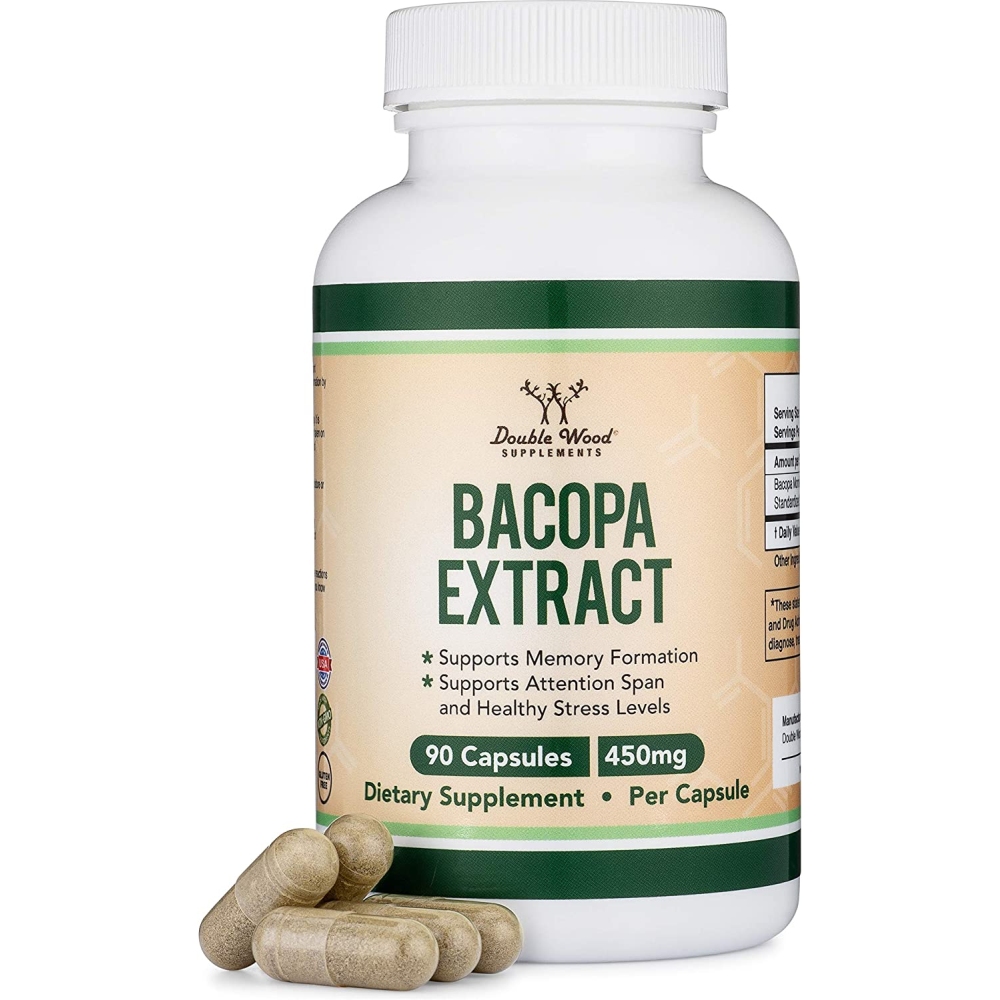 Бакопа Мониери Екстракт 450 mg x 90 капсули Double Wood