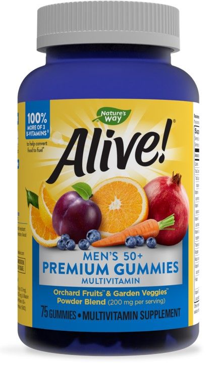 Nature's Way Alive Men's 50+ Алайв мултивитамини за мъже 50+ 200 мг х75 желирани таблетки