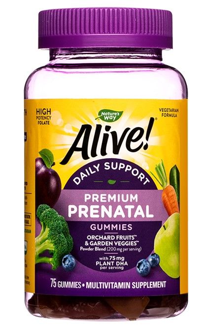 Nature's Way Alive Prenatal Алайв Mултивитамини за бременни 75 желирани таблетки 