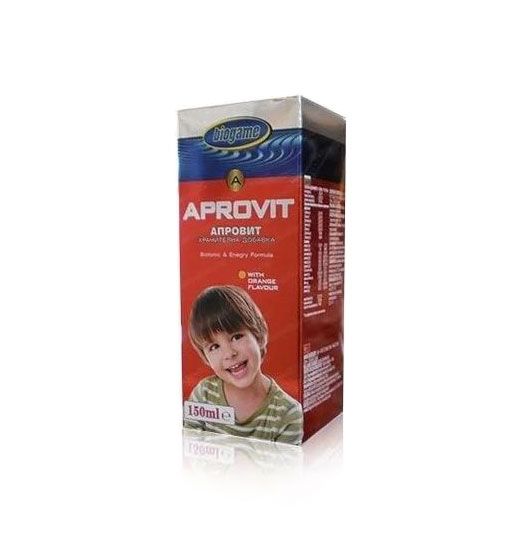 Biogame Апровит Сироп с вкус на портокал за висок имунитет 150 мл