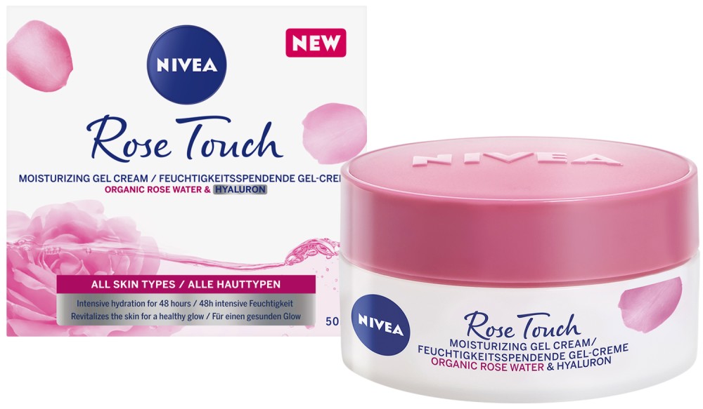 NIVEA Rose Touch Хидратиращ дневен крем,50 ml