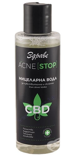 ЗДРАВЕ АКНЕ СТОП CBD МИЦЕЛАРНА ВОДА 150 мл