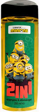 Детски душ гел за коса и тяло- веган с боб Minions  210 мл