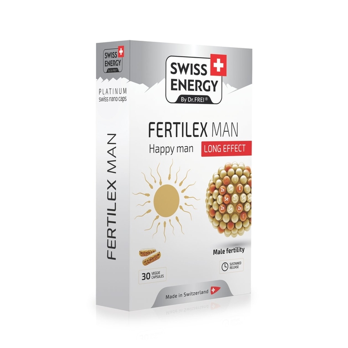  SWISS ниска наличност SWISS ENERGY Happy Man Фертилекс мъже, капсули, 30бр.
