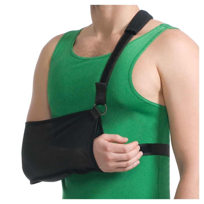 MEDTEXTILE Поддържаща туника за фиксиране на ръка, олекотена, черна 9912 L, медицински текстил