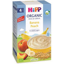  HIPP HIPP Инстантна с банан и праскова 2973, каша, 250гр.