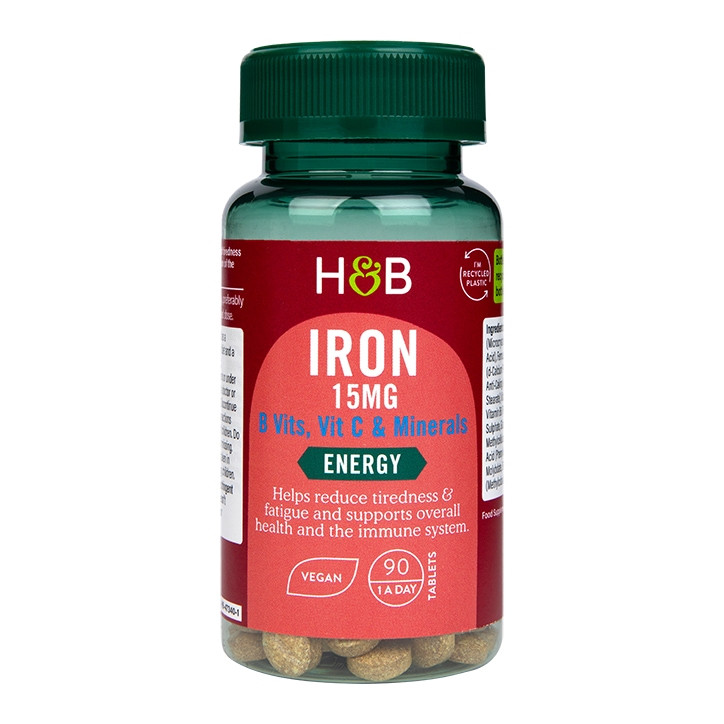 Желязо (Iron) 15 mg с витамини и минерали 90 таблетки