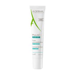 A-DERMA Флуид срещу несъвършенства за лице срещу остатъчни следи Phys-Ac